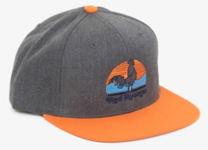 Gray & Orange Wool Snapback - Baseball Cap