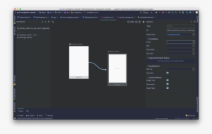 By Selecting The Action In The Navigation Editor View, - Operating System