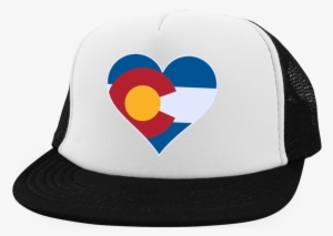 Heart Colorado Logo Trucker Hat With Snapback Png Colorado - Cheer Mom - Trucker Hat With Snapback