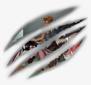 Anthro, Anthro Oc, Artist - Transparent Claw Marks Art