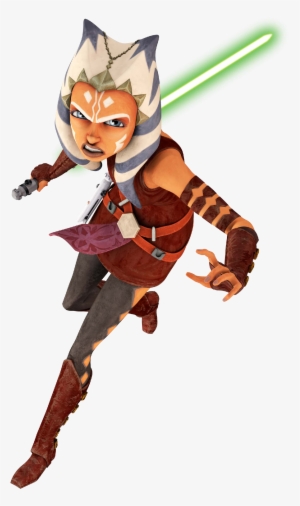 Star Wars Clipart Ahsoka - Star Wars The Clone Wars Ahsoka In Action