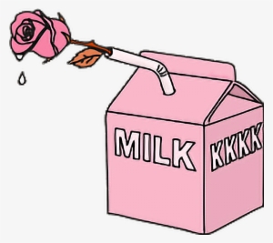 Milk Tumblr Png Cute Hd Edit Iconic I Love Milk 🌝 - Pills Drawing