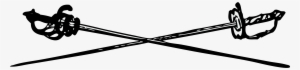 Saber Download Sword - Crossed Swords Vector Png