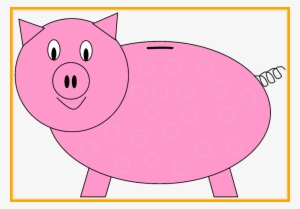 Piggy Bank Clipart Kids - Piggy Bank Outline