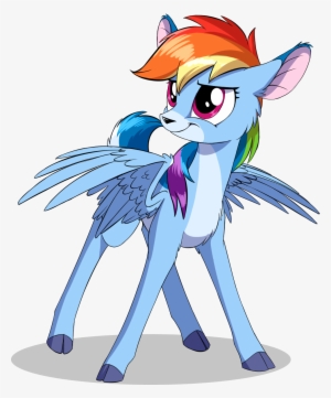 Sirzi, Cheek Fluff, Chest Fluff, Cloven Hooves, Cute, - Rainbow Dash Deer