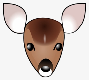 Baby, Head, Face, Cartoon, Deer, Template, Fawn, Heads - Cartoon Deer Head