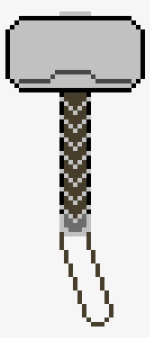Pixel Thor Hammer - Pixel Art Thor Hammer