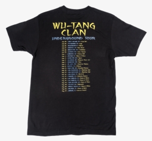 Wu Tang Clan Underground Tour T Shirt - Wu-tang Clan T-shirt Logo