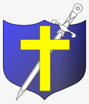 Shield With Cross And Sword