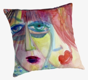 'blending Features' Throw Pillow By Marianna Tankelevich - Cushion