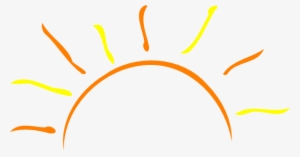 Transparent Sun Half - Half Sun Vector Png