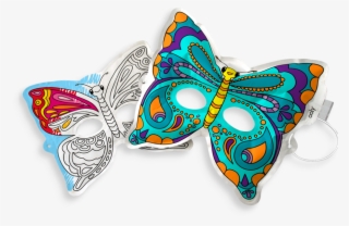 Inflatable, Paper Butterfly Mask From 3d Colorables - 3d Inflatable Butterfly