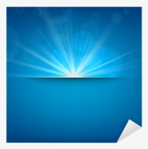 Blurry Blue Background With Lens Flare - Lens Flare