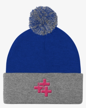 Pink Triple Cross Pom Pom Toque - They Re Good Dogs Brent Hat