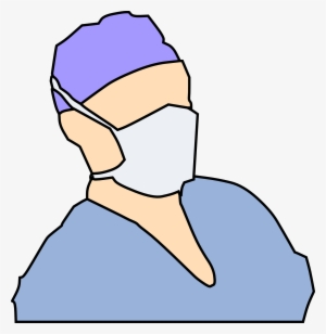 Free Clipart With Surgery Mask - Doctor With Mask Clipart