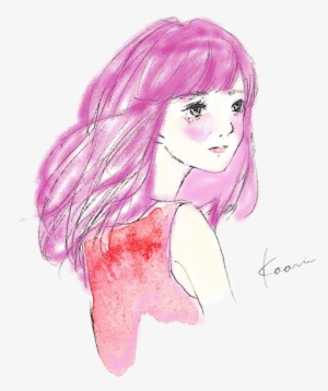 I Colored This Sticker Ftestickergirl Pink - .com