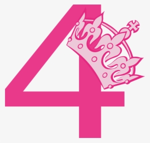Picture Free Download Pink Number 3 Clipart - Happy Birthday 4th Png