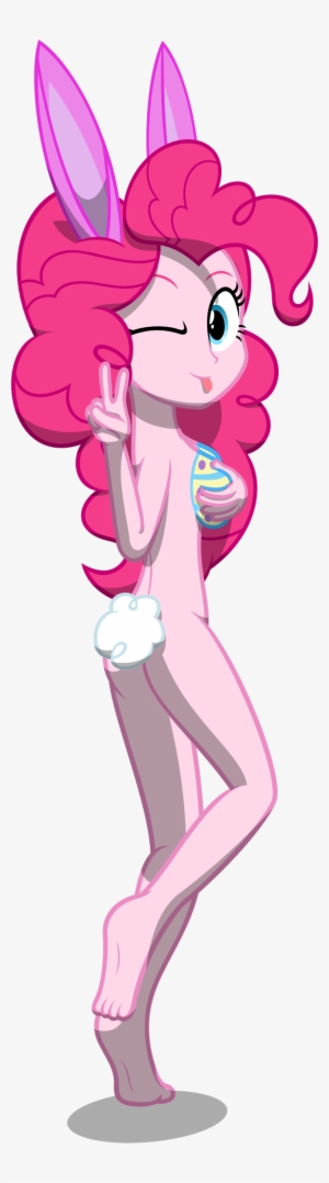 Zacatron94, Barefoot, Bodypaint, Breasts, Bunny Ears, - Body Paint Pinkie Pie