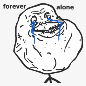 Meme Fundo Transparente - Forever Alone Derp