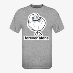 Forever Alone Face Crying Download - T-shirt