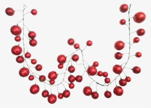 Red Christmas Ornament Garland - Bead