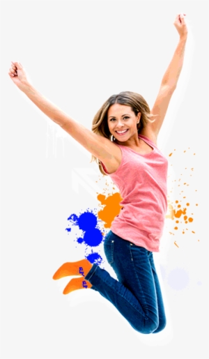 Jumping Person Png Download - Happy Girl Jumping Png