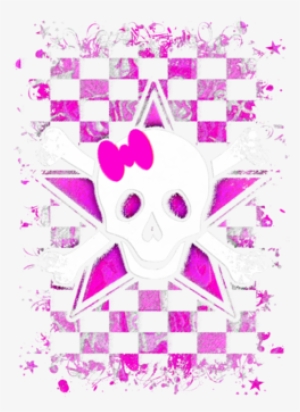 Pink Star Skull - Illustration