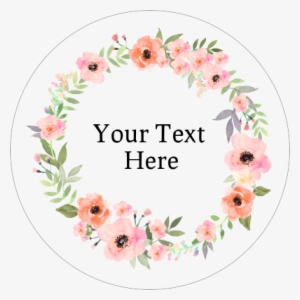 Watercolour Flower Circle