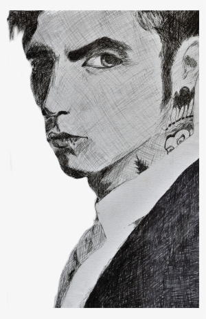 Andy Biersack Pointillism - Sketch