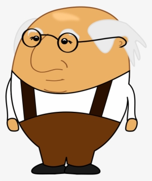 Happy - Person - Face - Clip - Art - Cartoon Old Man Png