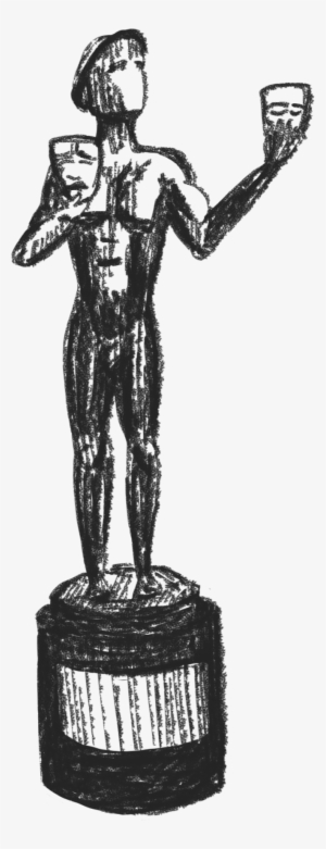 Screen Actors Guild Award Trophy Png Screen Actors - Statue