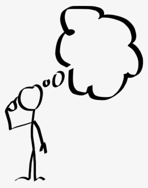 Collection Of In High Quality Free - Person With Thought Bubble Png