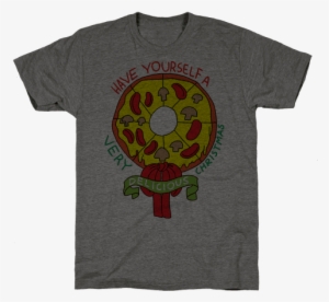 Pizza Wreath Mens T-shirt - Shirt