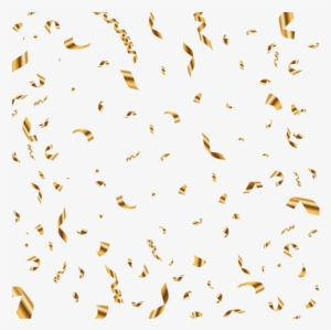 Gold Confetti Transparent Clip Art Image - Metallic Gold Confetti Png