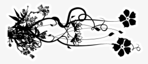 Flower Tattoo Designs Black And White - Flower Tattoo Png Black White