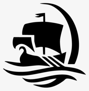 Mtv Logo - Pirate Ship Png Black