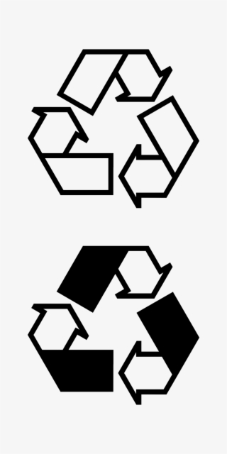 Banner Library Download Purple Panda Free Images Purplecrayonclipart - Recycle Symbol Line