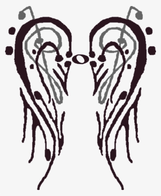 Valiant Heart Wings Shirt Made Completely Out Of Musical - Wings Made Of Music Notes