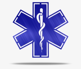 Star Of Life Metal Wall Art - Red Star Of Life