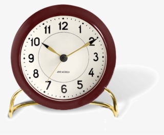 Rosendahl Aj Station Table Clock Burgundy/white W.