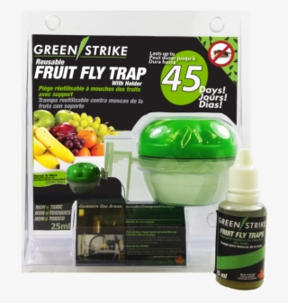 Reusable Fruit Fly Trap - Greenstrike Reusable Fruit Fly Trap With Holder 10048