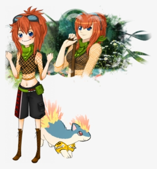 Shion The F Quilava, Sirocco The M Flygon - Cartoon