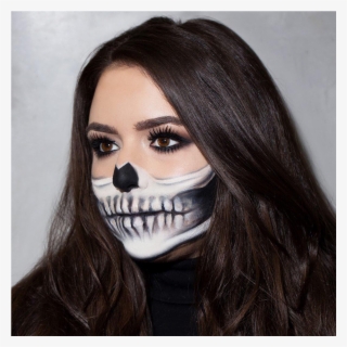 Maquillaje De Calavera Media Cara
