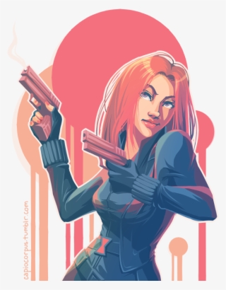 Limited Palette Natasha Romanov Fanart By Capiocorpus - Black Widow