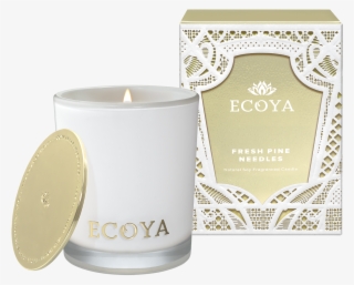 Fresh Pine Needles Mini Madison Lit With Lid Overlapping - Christmas Candles Nz