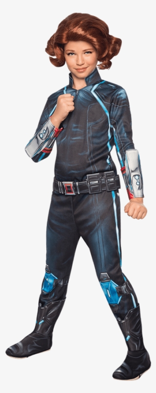 Girls Age Of Ultron Deluxe Black Widow Costume - Black Widow Avengers