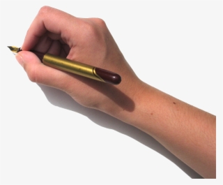 Paper Handwriting Take In - Hand With Ink Pen