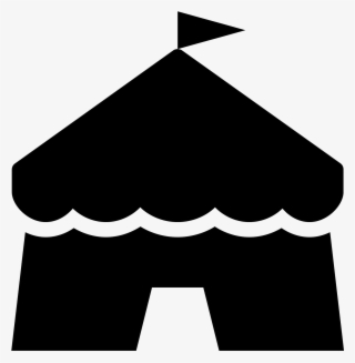 Circus Tent Filled Icon - Icon Tent White Png
