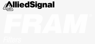 Fram Auto Filters 1 Logo Black And White - Allied Signal