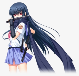 1 Reply 0 Retweets 6 Likes - Anime Girl Dark Blue Hair